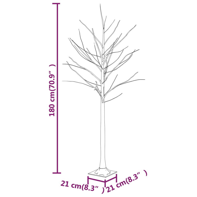 Christmas Tree, 4.92ft H x 0.69ft W x 0.69ft D