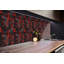 Sticker Self Adhesive Vinyl Splashback Wall Stickers 39,37x19,68 Inch Wall Tiles Tile Peel and Stick