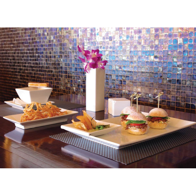 White Porcelain Rectangular Salt and Pepper Shaker Set