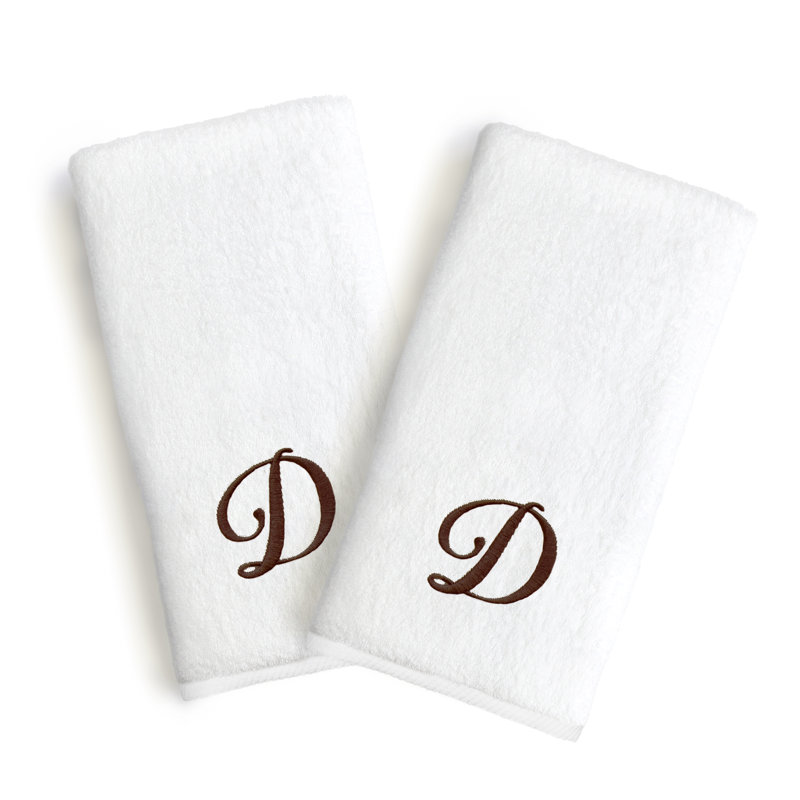Soft Twist Hand Towel, Letter: D