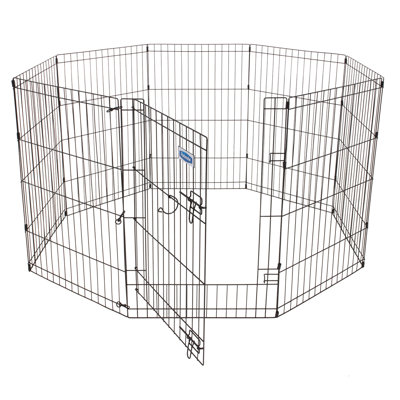 Panel Metal Exercise Pen With Door
