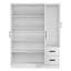 Armoire-penderie en bois 2 tiroirs 3 portes-1317633382
