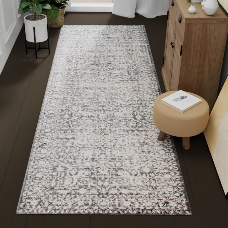Tapis rose Pinkham, Tapis de couloir 2 pi x 8 pi