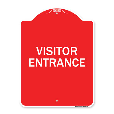 Enseigne Signmission Designer Series - Panneau d'entrée visiteur / 24093