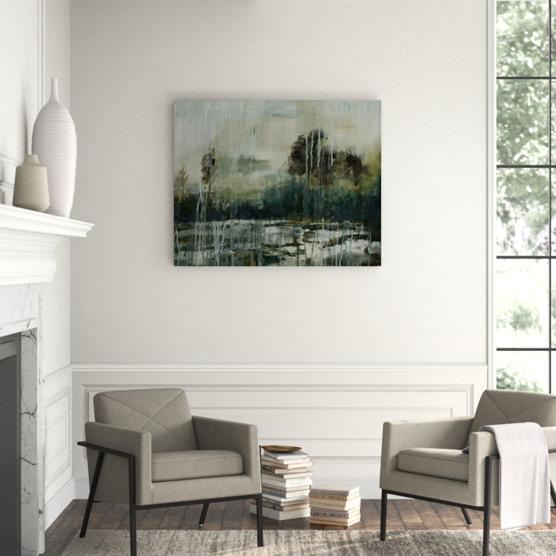 Arbor Landscape Print by Beverly Fuller, 54" H x 68" W, Knife Gel
