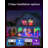 Lumary WiFi Smart Curtain Lights, World Cup Decor Curtain Lights with APP & Remote Control, DIY Color Changing, Pattern GIF Display for Outdoor Indoor