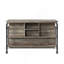 Antique Oak & Sandy Grey Finish Counter Height Table