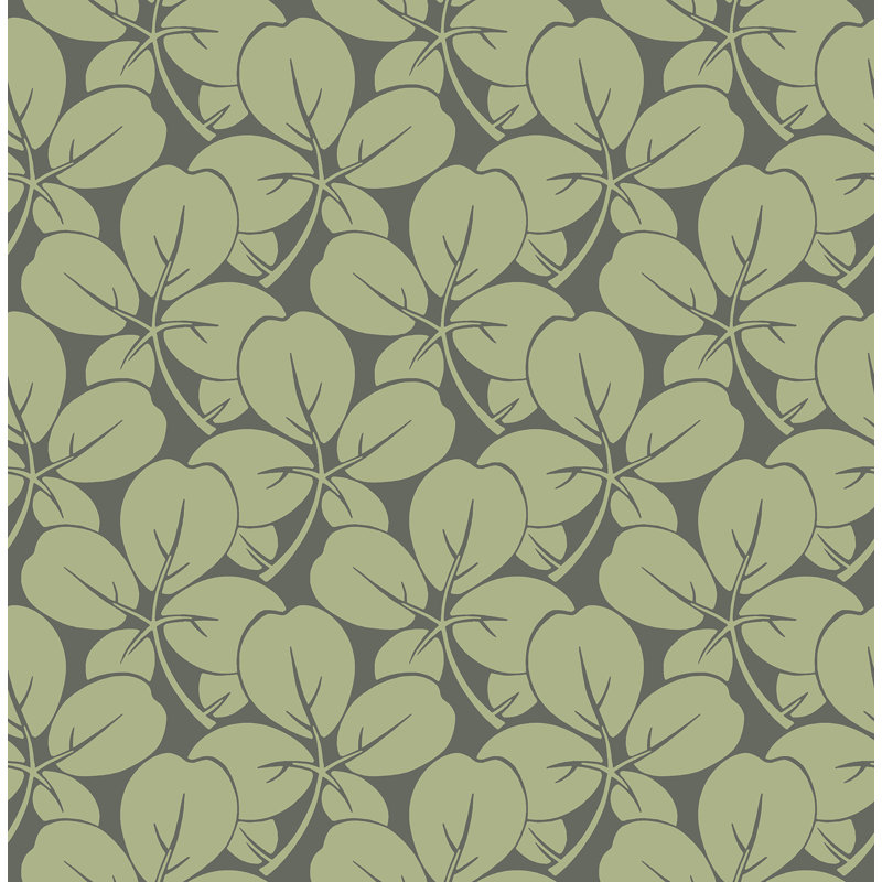 Rouleau de papier peint lisse L 33 pi x l 20,5 po, Vert