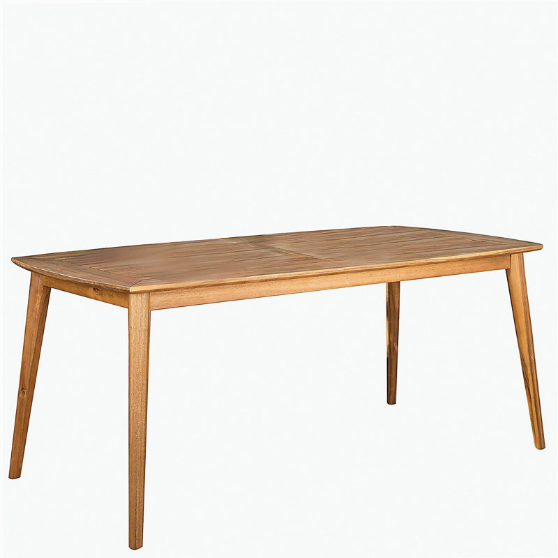 Table de salle à manger d'extérieur avec structure en bois d'acacia, teck