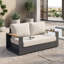 Causeuse de patio avec coussins