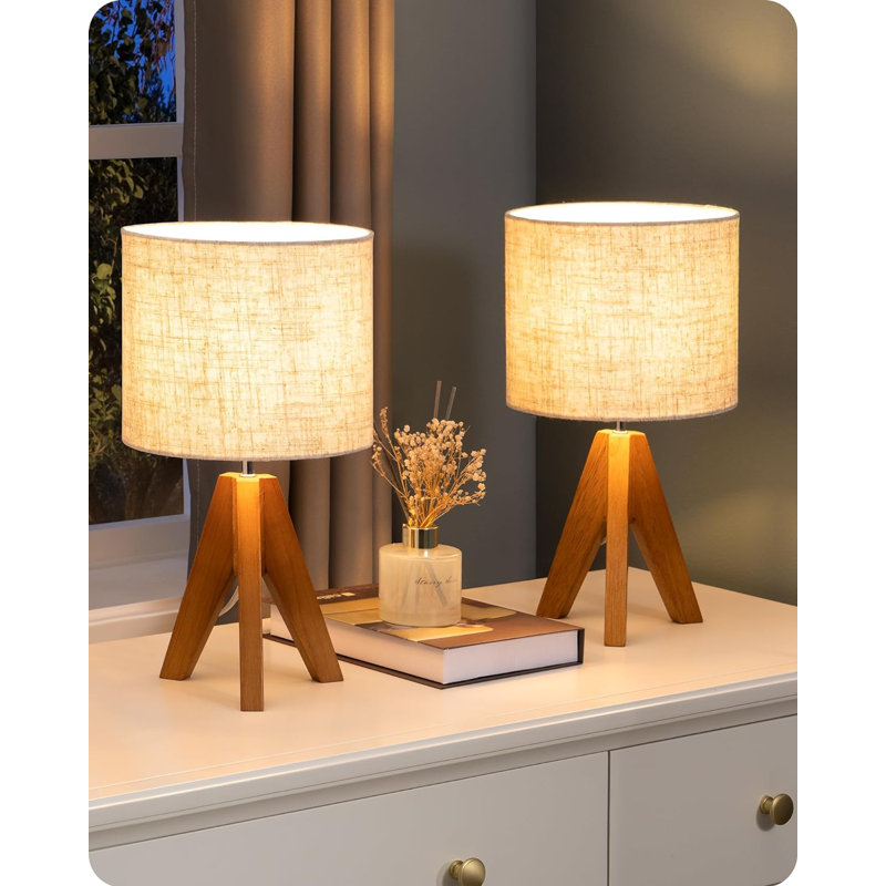 Maanasa Solid Wood USB Table Lamp