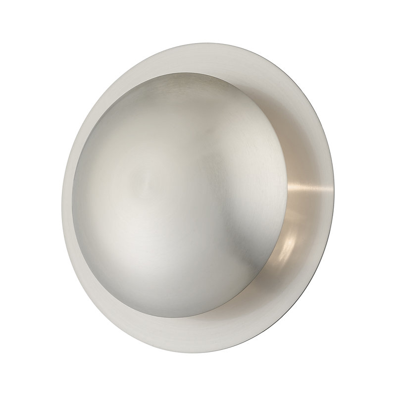Applique murale Rocher Brookwood, Nickel brossé, Argent