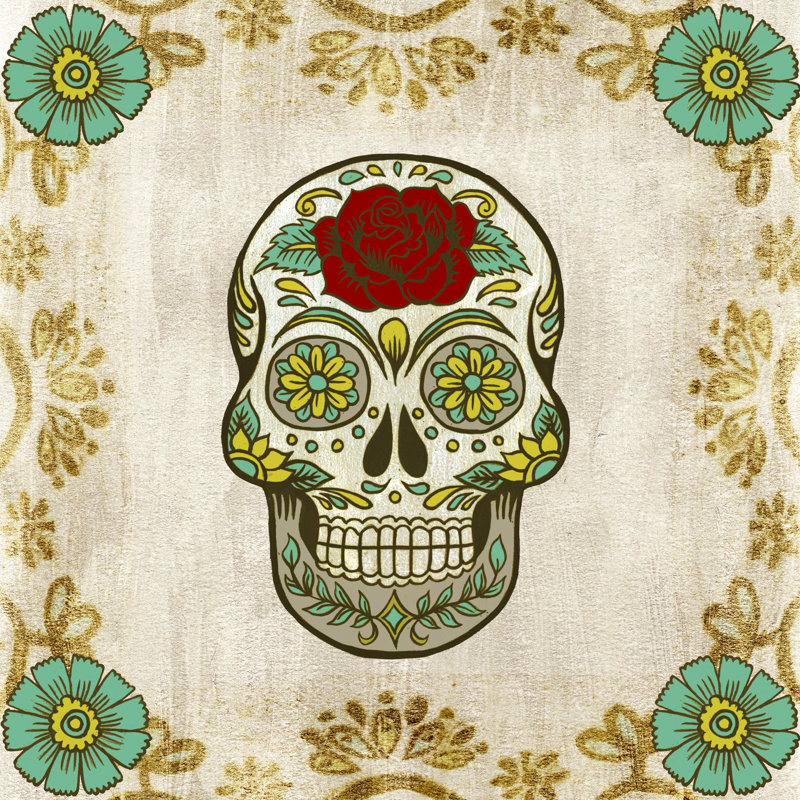 Day Of The Dead III - Wrapped Canvas Print, 51cm H x 51cm W
