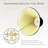 Royal Designs, Inc. BSO-704RC-8BLK/GL True Bell Basic Lamp Shade with Round Clip, 4 x 8 x 7.25, Black with Gold-1351323768-1351323653
