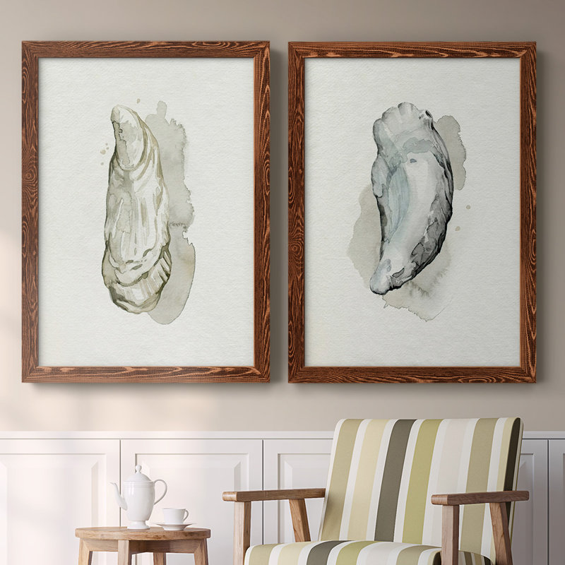 Toile encadrée «Oysters On The Bay» I-Premium - prête à être accrochée