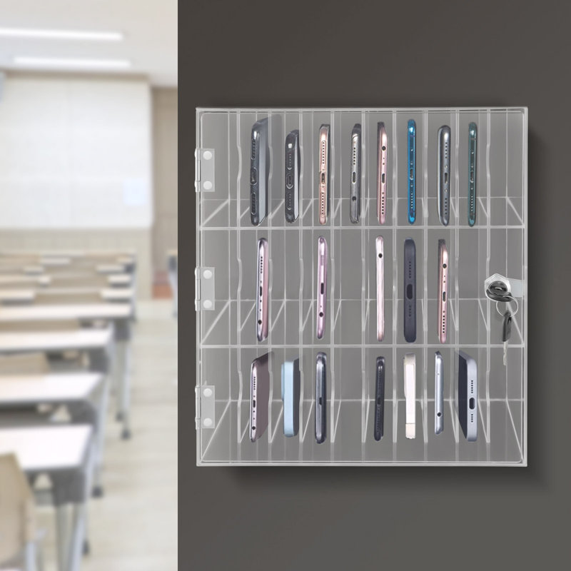 Casier de rangement pour téléphone portable à 3 niveaux