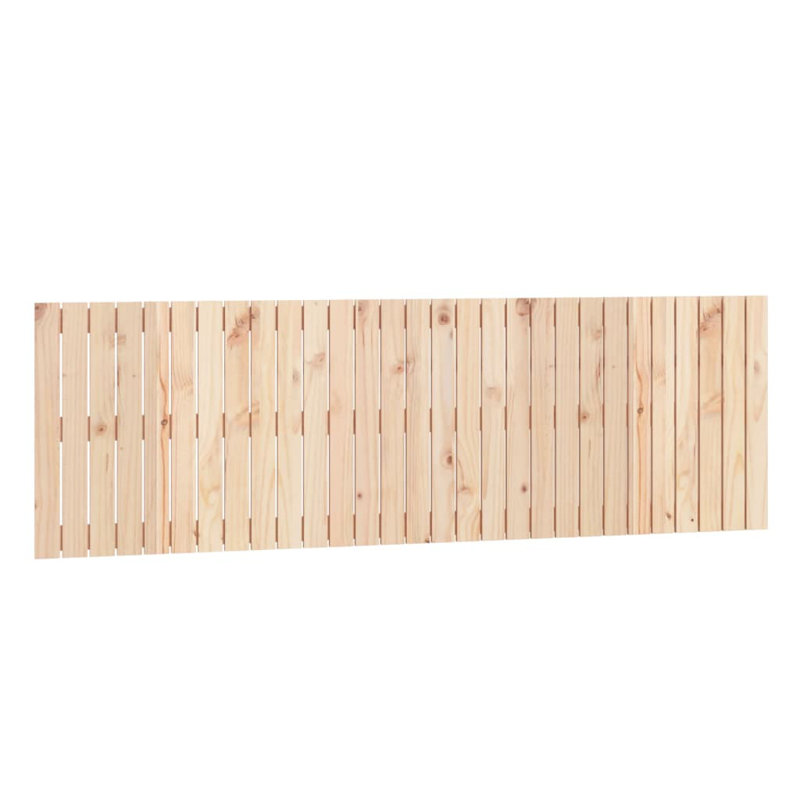 Wall Headboard Solid Wood Pine, 60cm H x 185cm W x 3cm D