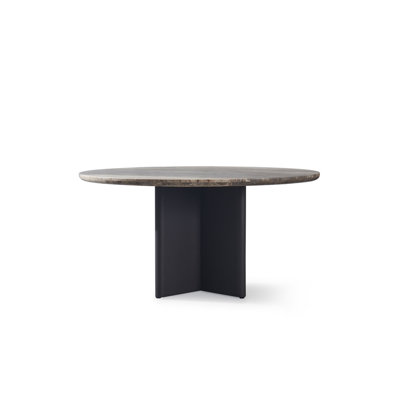 Caicos Round Metal Outdoor Dining Table , 60'' in. W 60'' in. D