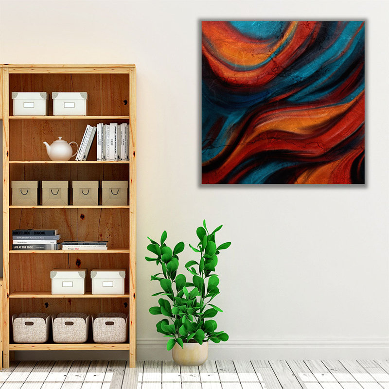 Flow - impression sur toile, art mural, H 12 po x l 12 po