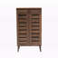 Armoire à chaussures 2 portes Zakrzewski en bois fini brun noyer, H 42,03 po x l 23,53 po x P 13,23 po-95745912