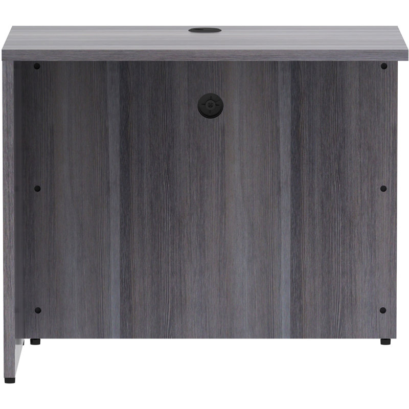 Retour de bureau H 30 po x l 35 po Essentials Series, Gris anthracite patiné