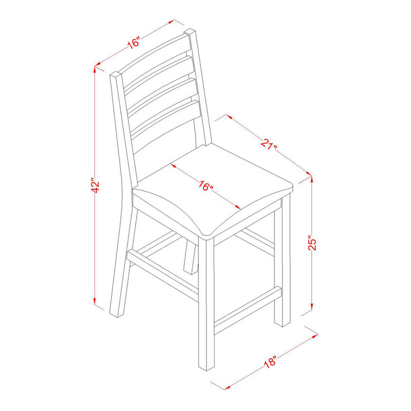 Songer 24'' H Solid Wood Side Chair, Yes, Oak