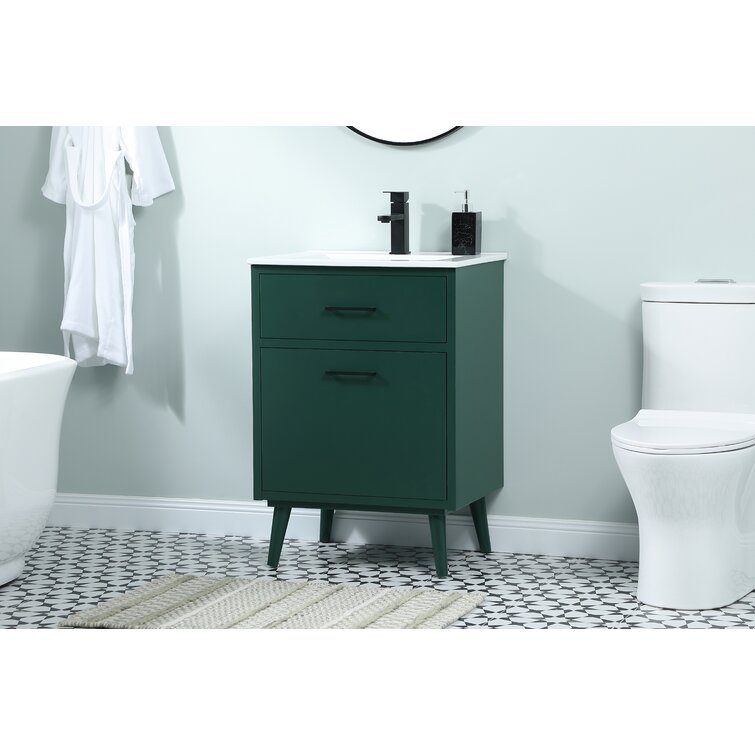 Kenn 24'' Single Bathroom Vanity with Resin Top