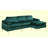 Tieson 101.2'' Velvet Sofa-264870801
