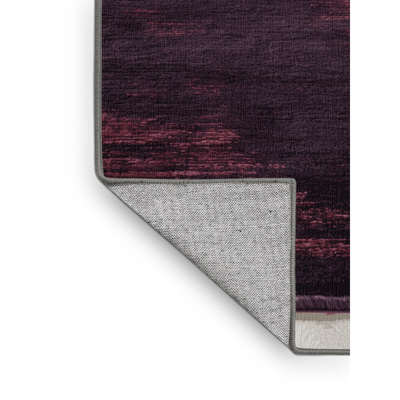 Tapis abstrait lavable à la machine, Rectangulaire 2 pi x 3 pi