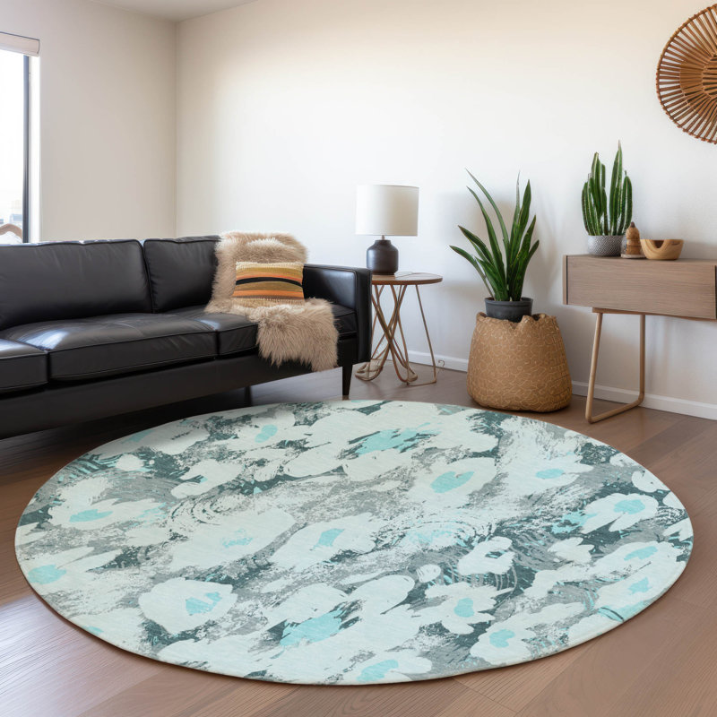 Tapis Cerrito avec envers antidérapant, Rond 8 pi