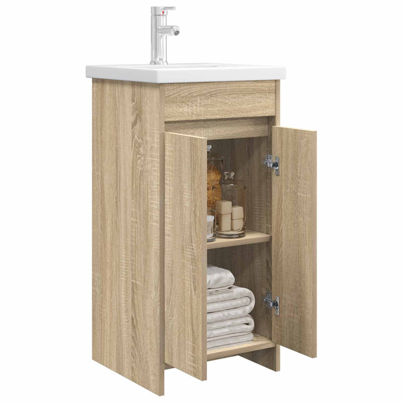 420 mm Bathroom Vanity, Sonoma Oak