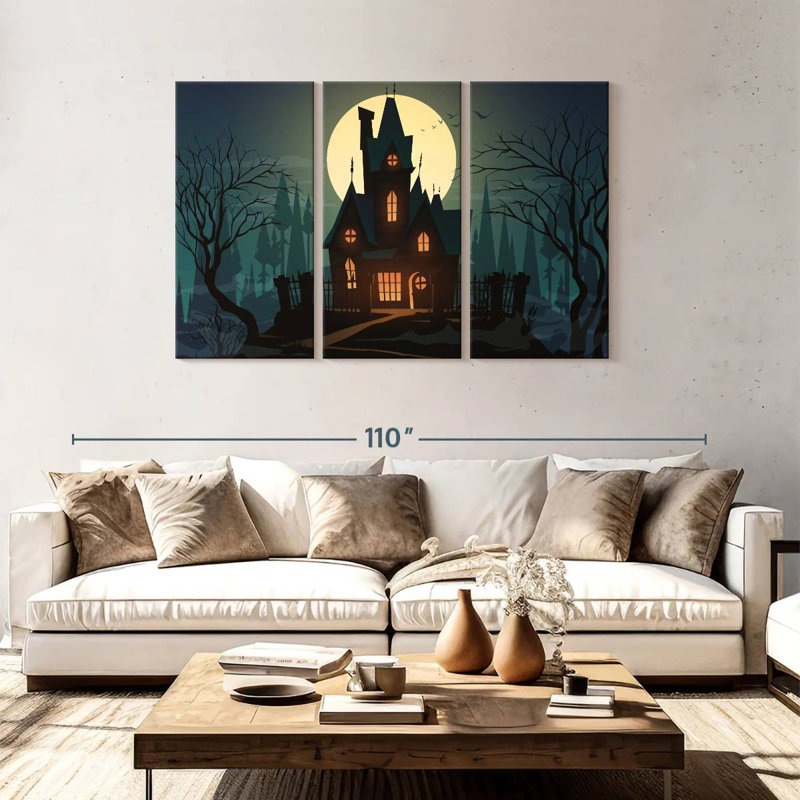 Hitzel Halloween House, 48" H x 74" W