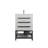 Jessica 23.5'' Single Bathroom Vanity with Stone Top-429094103
