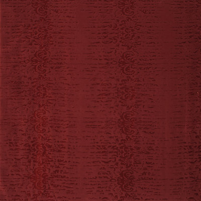 Tapis carré rouge / rouge foncé en laine et polyester tissé à la machine 6 pi x 6 pi Daundre