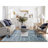 Seeya One-of-a-Kind Rectangle 7'10" X 10'0" New Age Area Rug in Blue