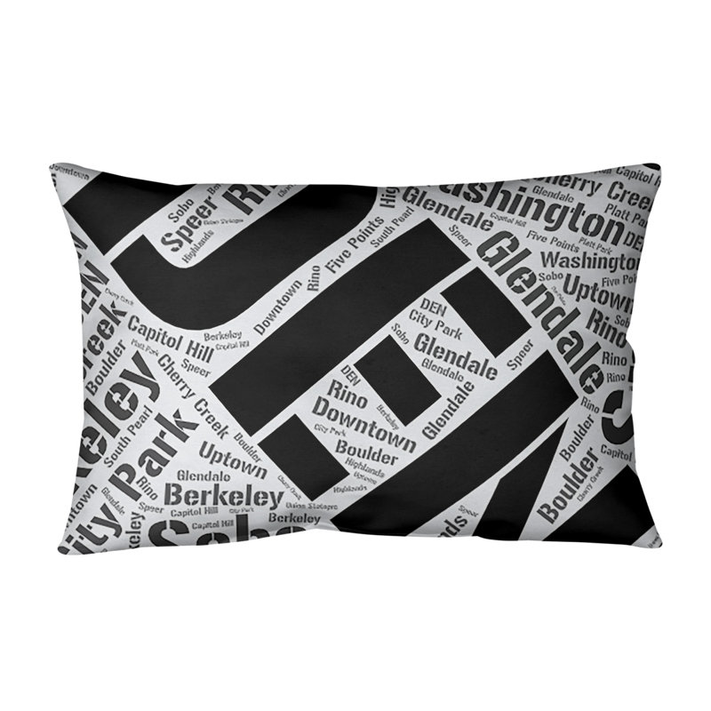 Coussin lombaire intérieur/extérieur denver, Noir, Non