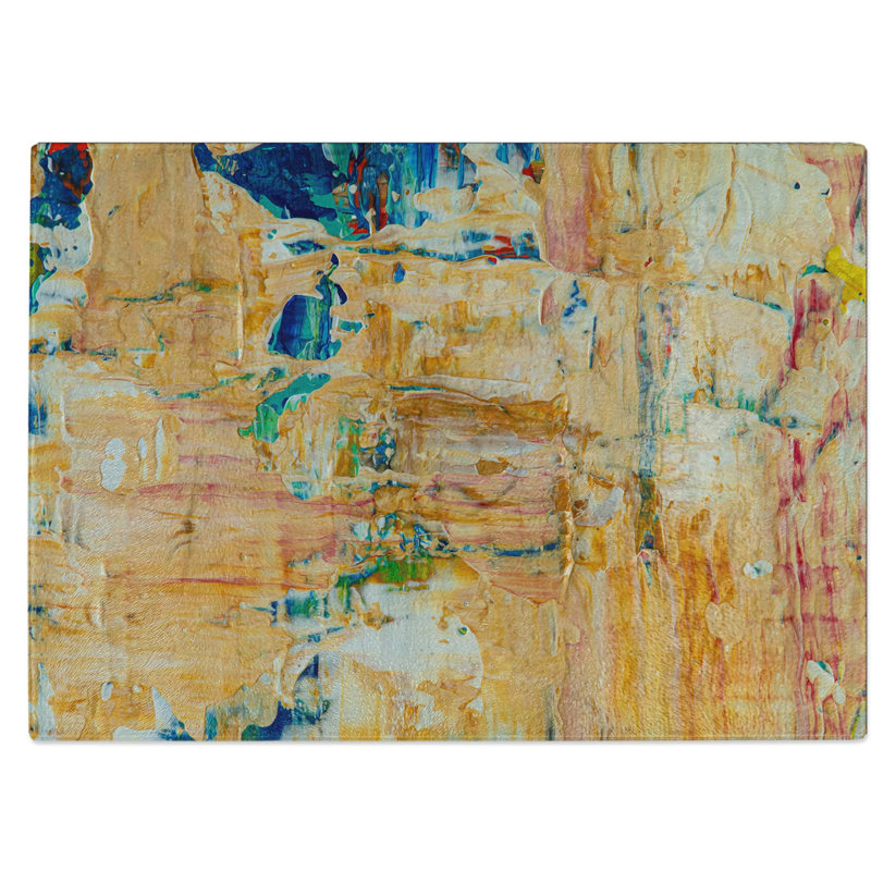 Tempered Glass Art Painting Vol.121 Chopping Board, 39 cm W x 28.5 cm L