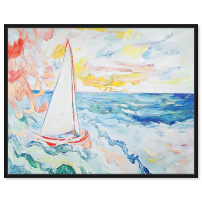 Art Remedy Coastal Prints Canvas Sail Away