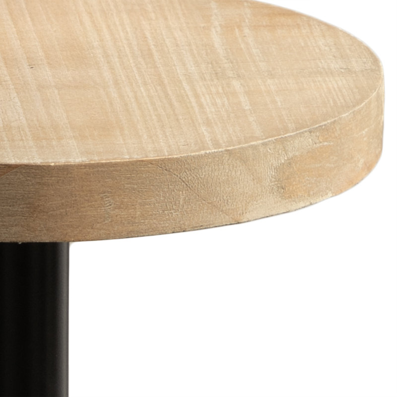Stratton Round Pedestal End Table