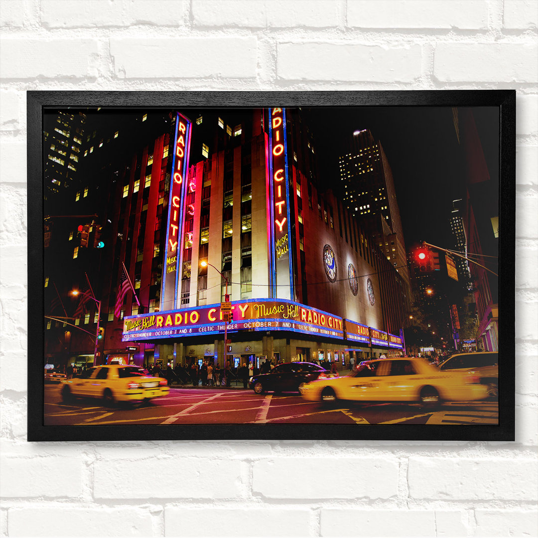 New York Radio City Gerahmter Druck