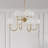 8-light 32"W Metal Modern Chandelier with Cloud Globe Glass Shades for Dining Room/living Room-640434496