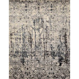 Contemporary One-of-a-Kind Rectangle 6'1" X 9' Hand Knotted Area Rug