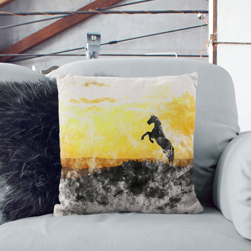 Square Cushion, 40cm H x 40cm W x 15cm D, Stone