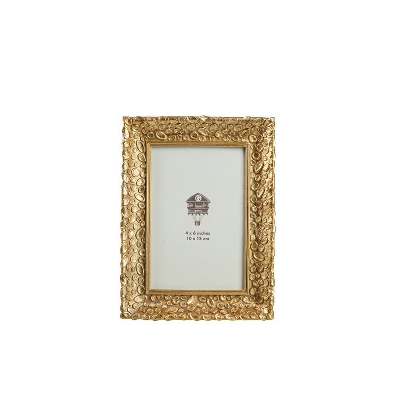 RESIN PHOTOFRAME, 13cm x 18cm, Gold