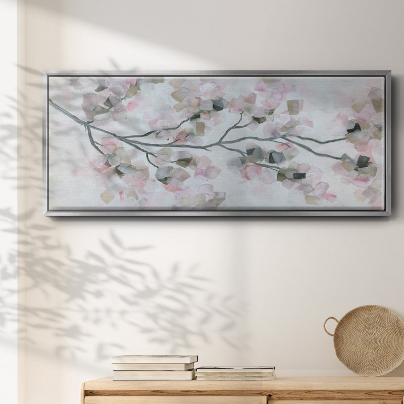 Cherry Blossoms- Framed Canvas, 20" H x 50" W