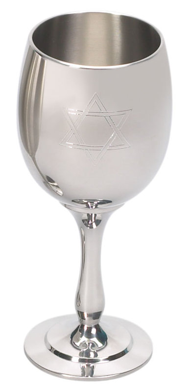 Tasse giddush étain