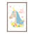 Toile avec cadre brun