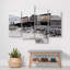 Architecture Building " Wild West Texas Wooden Wagons Vintage Classic Art Extra Large Farmhouse Decor For Bedroom " 4 - Pieces