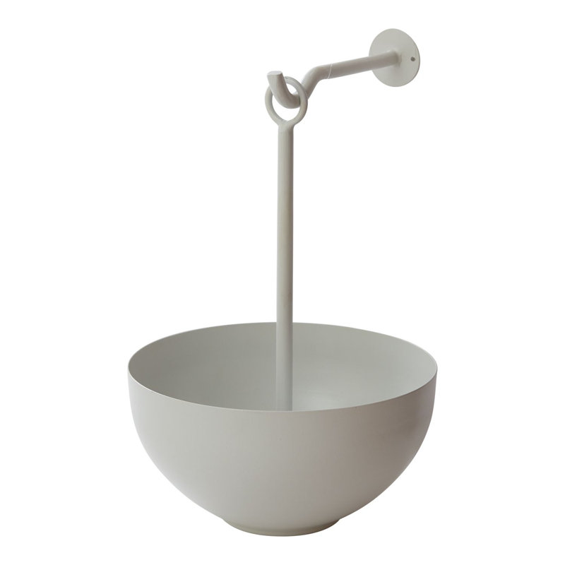 Bol décoratif en métal Akins en gris