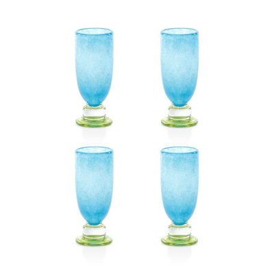 Verres à verres Antibes Bubble Mimosa & Bellini, ensemble de 4